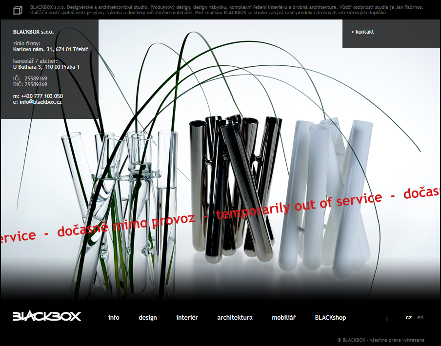 BLACKBOX – dočasně mimo provoz